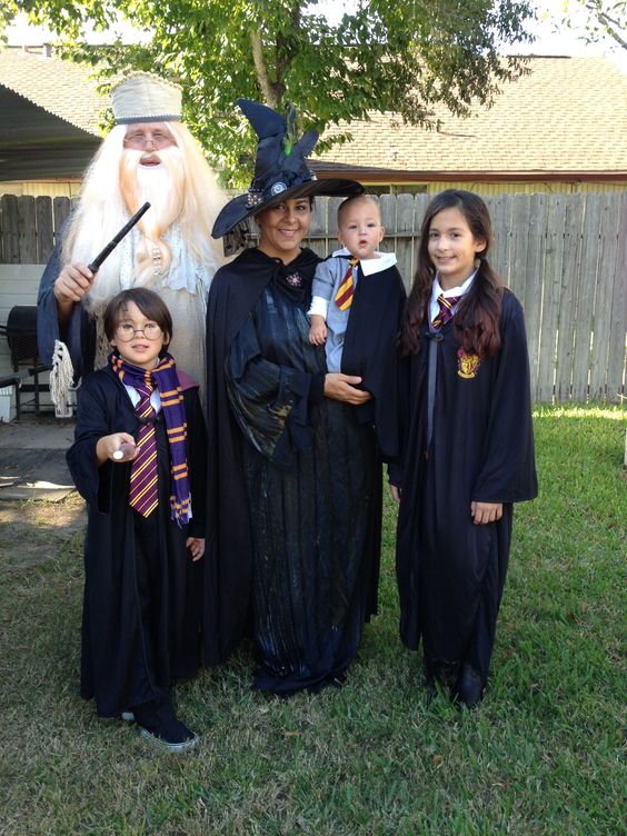 Harry Potter family Halloween theme.