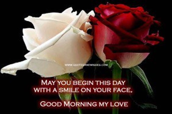 May you begin this day with a smile on your face, good morning my love
