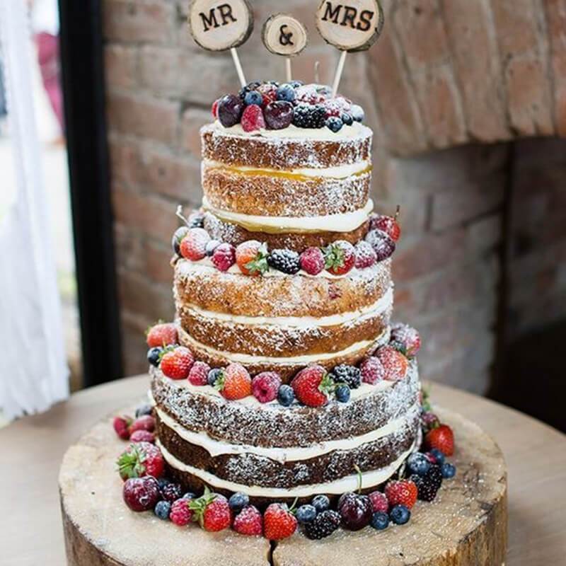 #Wedding #Cakes #Desserts Naked Cakes