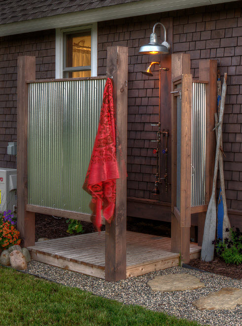 #Outdoor #Showers #DIY #Bathroom