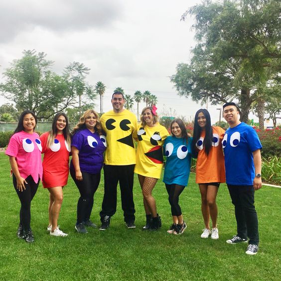Pac Man Group Halloween Costume.