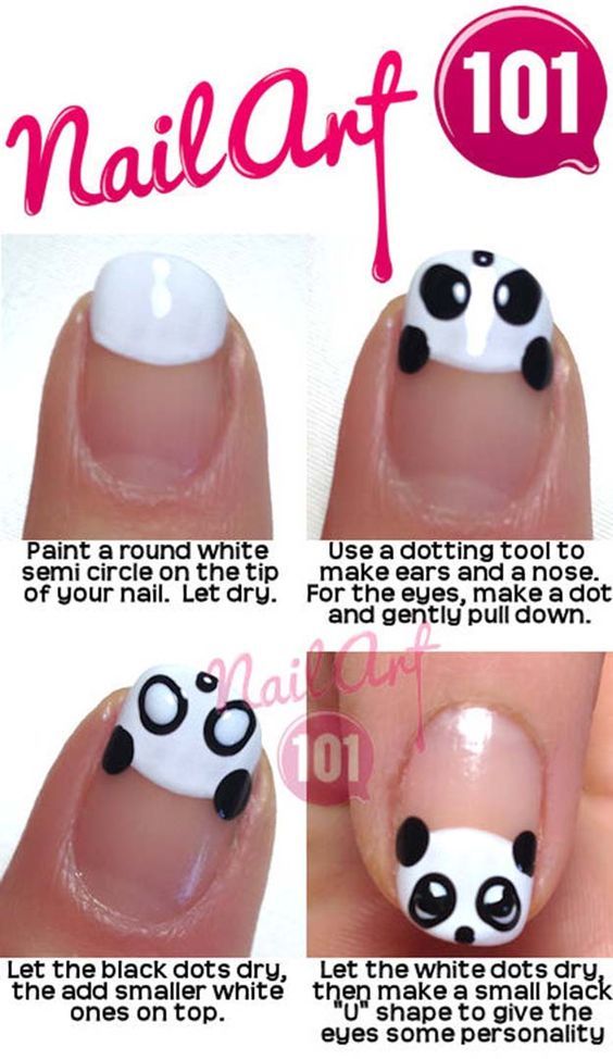 Panda french tips