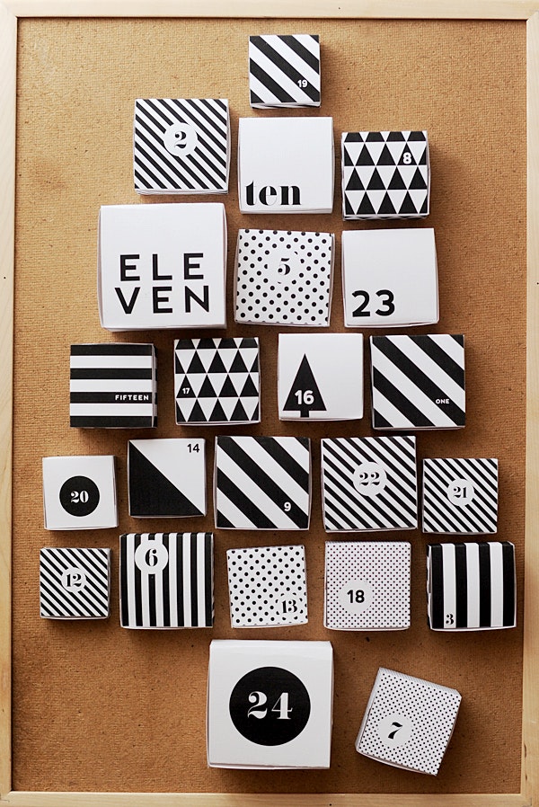 Printable Box DIY Advent Calendar