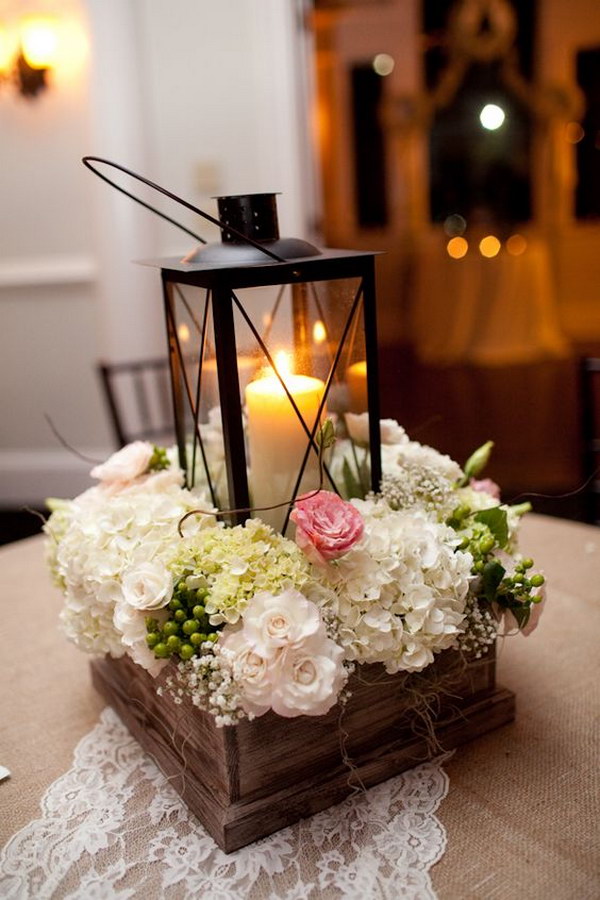 Rustic Lantern Reception Bouquet