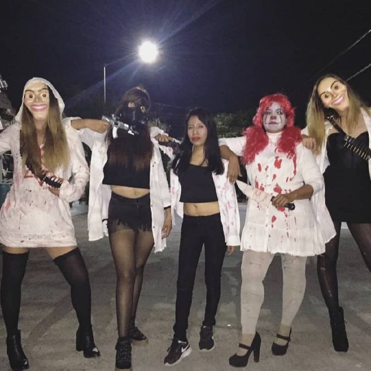 Scary Group Halloween Costume.