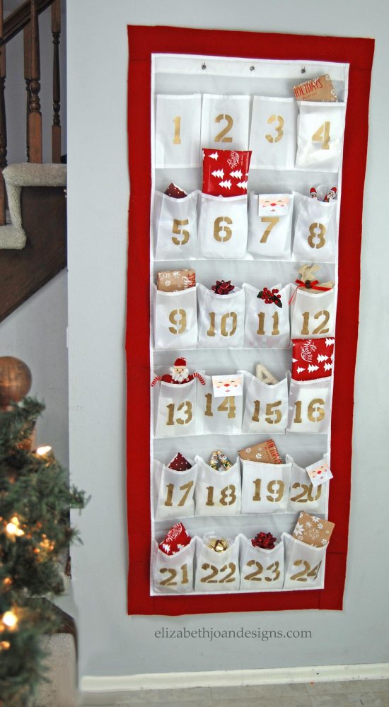 Shoe Organizer Advent Calendar