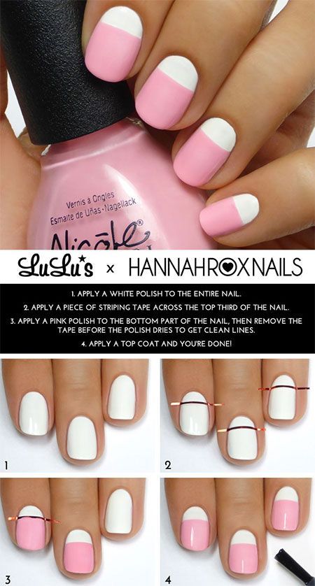 Simple matte nail design