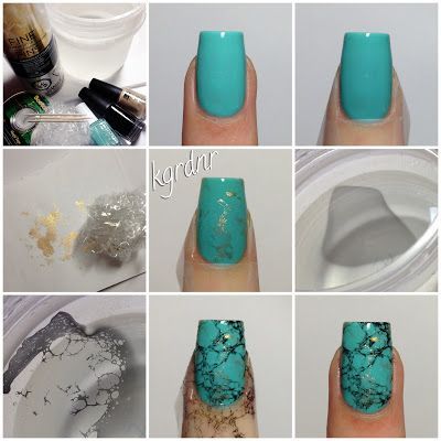 Turquoise stone nails