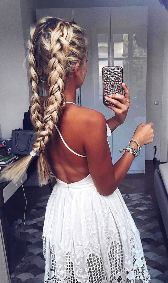 #Summer #StreetStyle #Outfits #Dress white halter dress