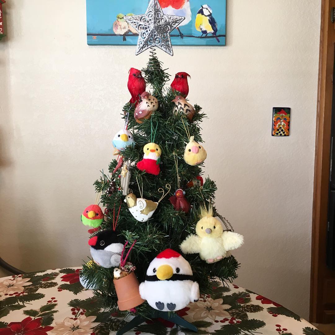 Bird theme small Christmas tree.