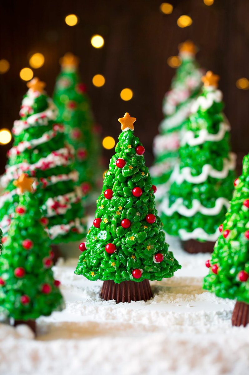 Christmas Tree Rice Krispies Treats.