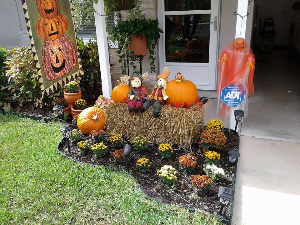 Front yard happy Halloween.