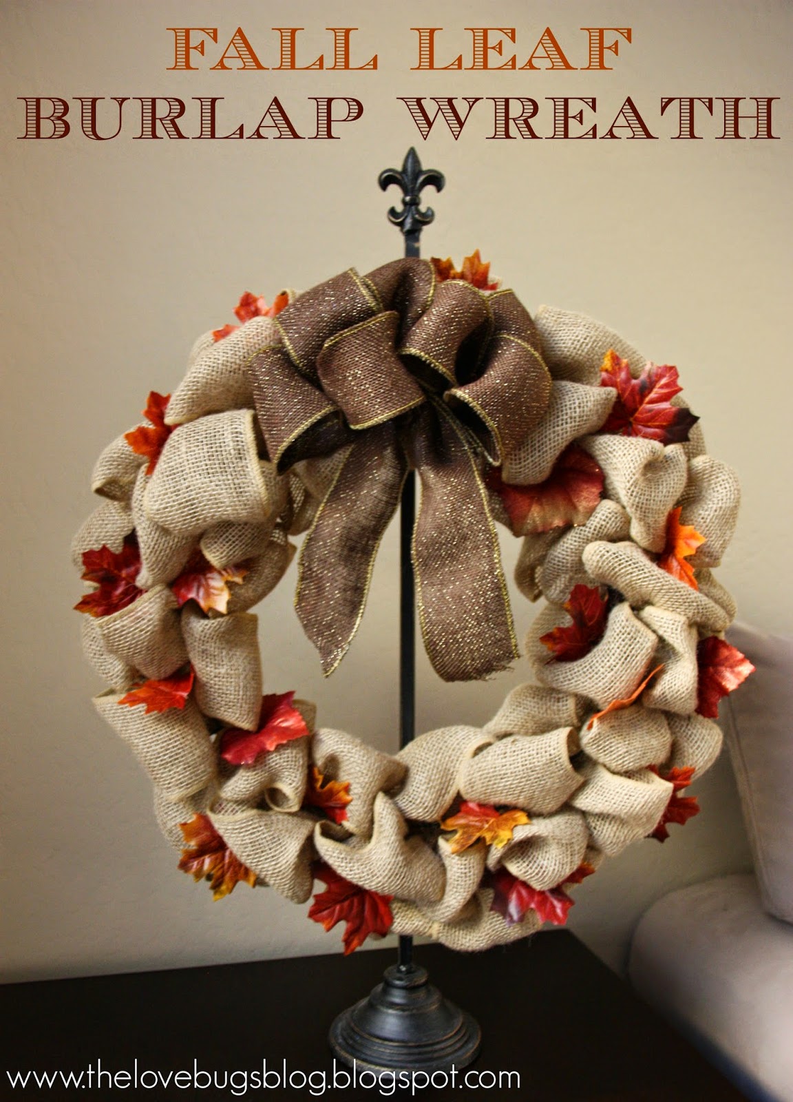 Halloween Burlap Wreath.