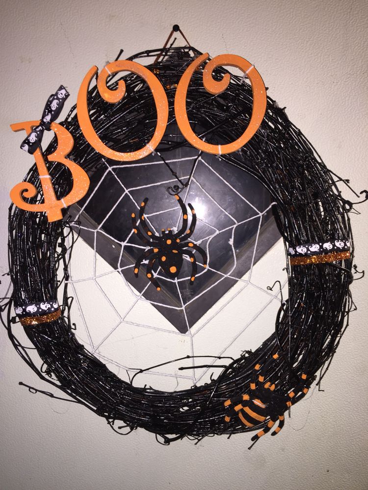 Halloween Spider Wreath.