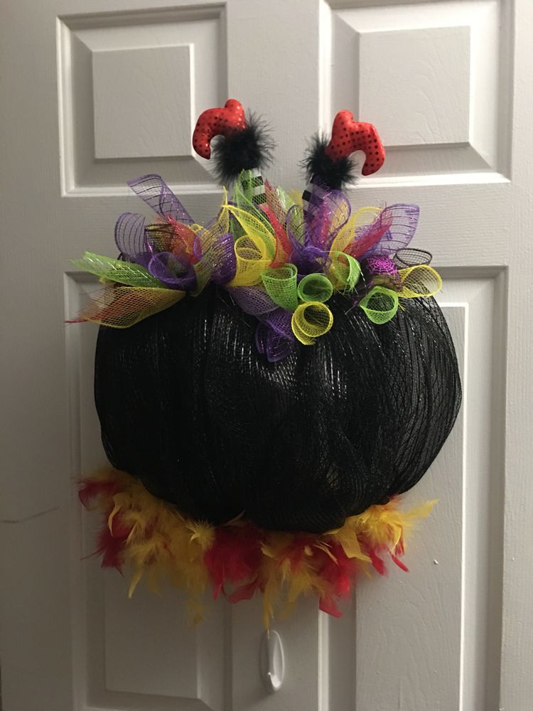 Halloween Wreath for Front Door.