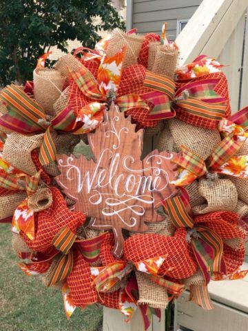 Handmade Thanksgiving Wreath Designs.