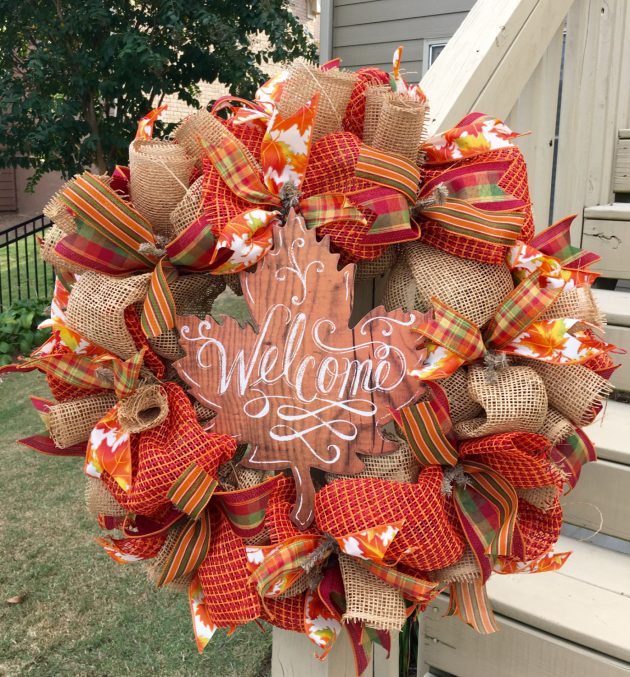 Handmade Thanksgiving Wreath Designs.