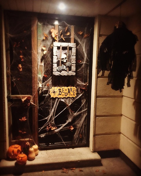 Horrifying Halloween Door Decor