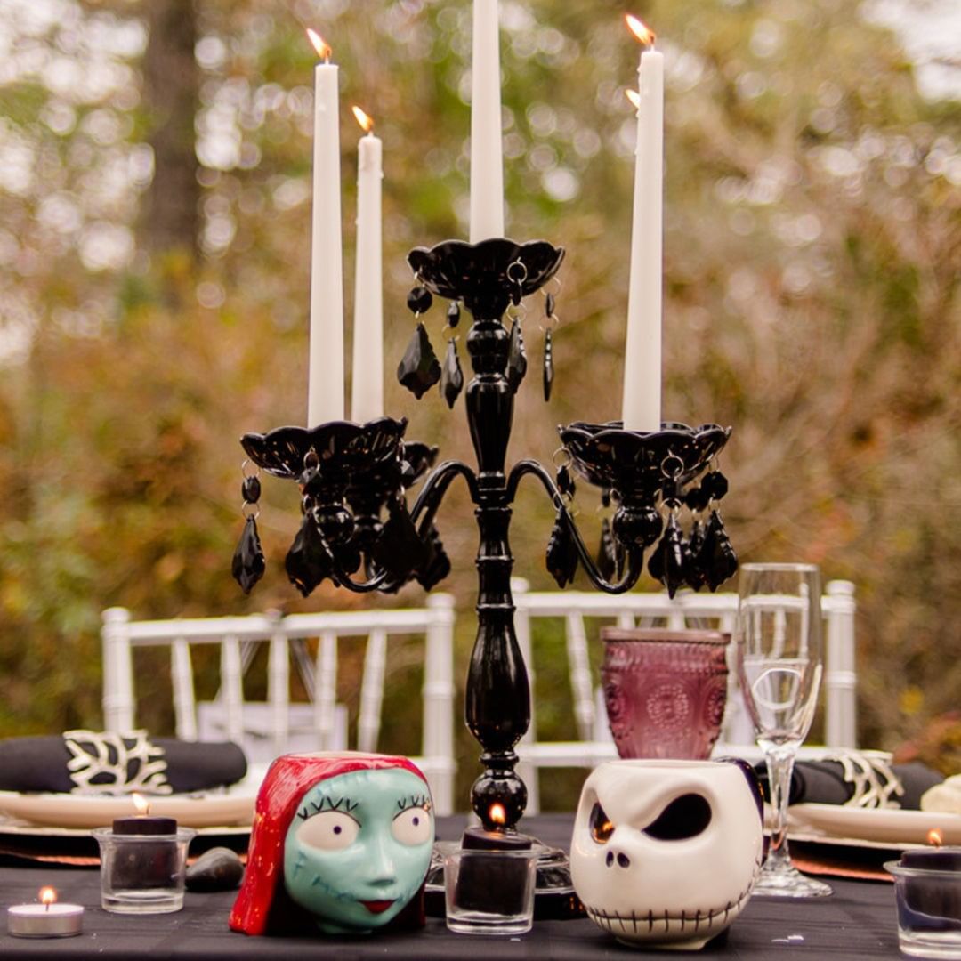 Jack Sally are the perfect inspiration for a Halloween Tablescape