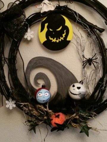 Jack Skellington Wreath.