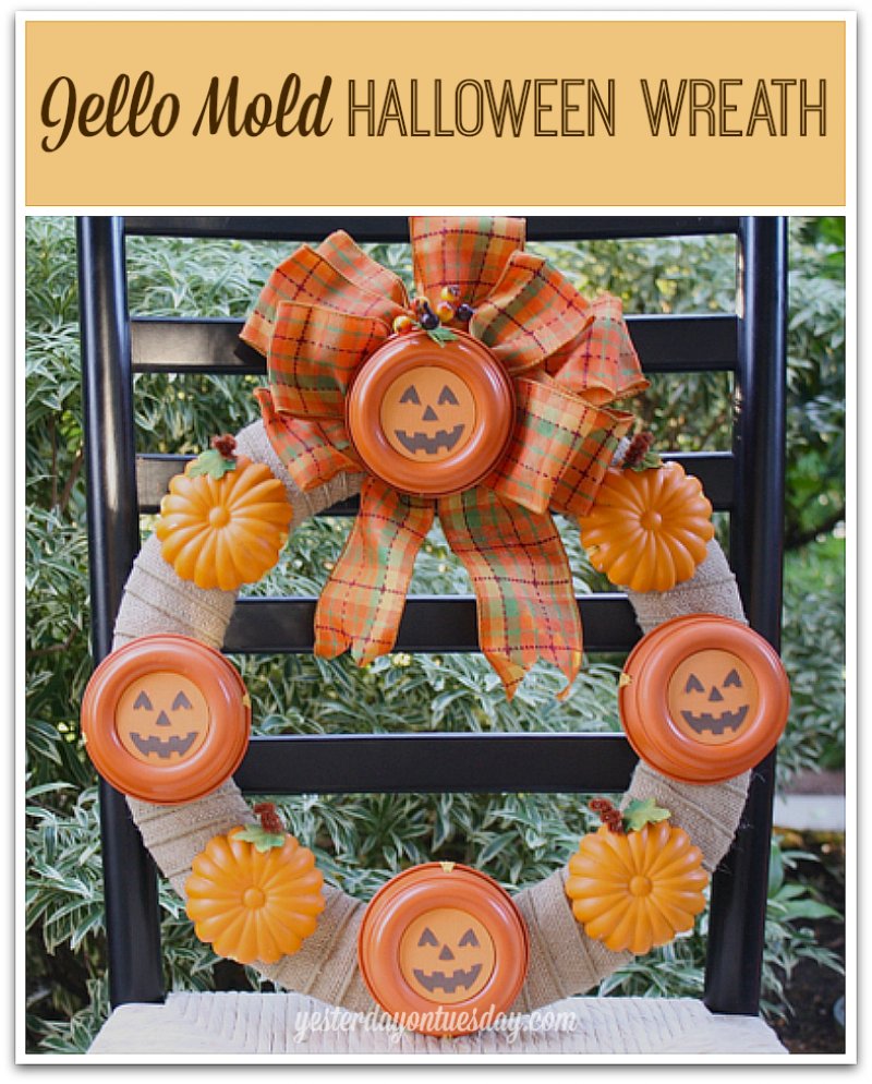 Jello Mold Halloween Wreath.