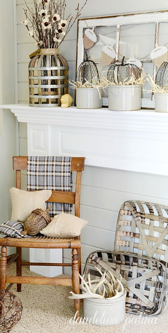 Neutral Fall Mantel.