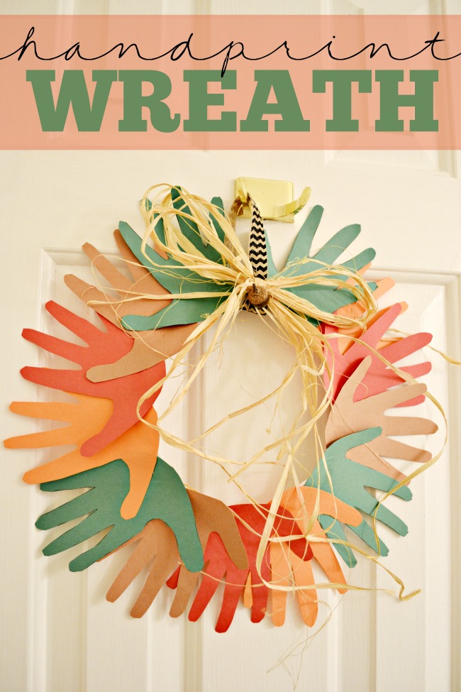 Thanksgiving Handprint Wreath DIY