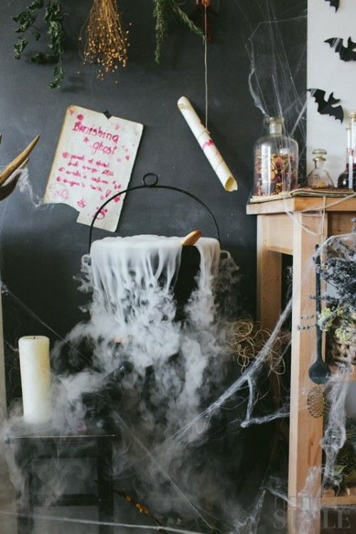 Use Halloween Dry Ice For Halloween Decoration.