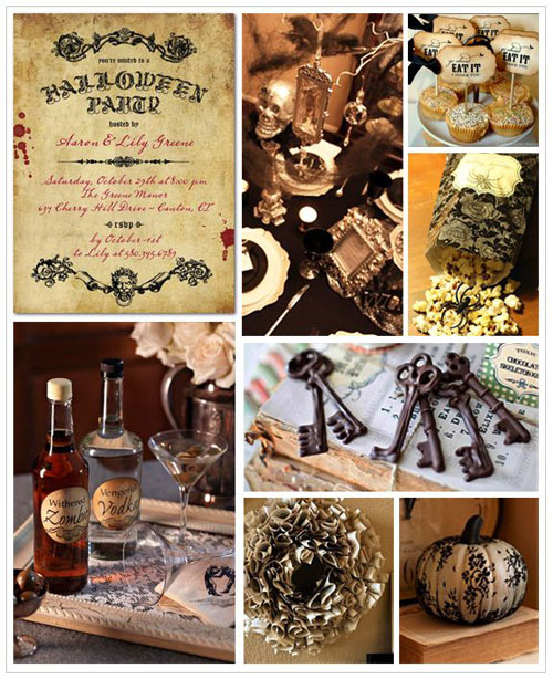 Vintage Halloween Party Inspiration Board