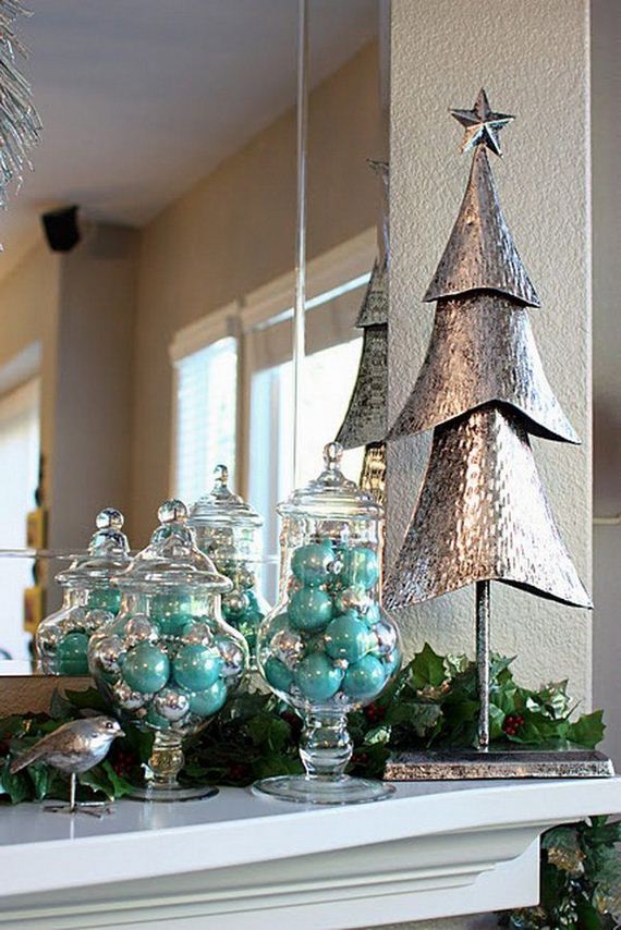 Elegant Christmas Mantle Decoration