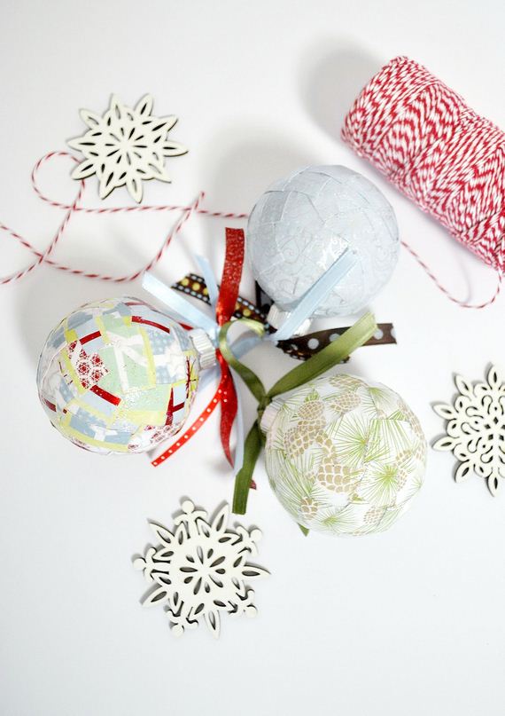 Beautiful Paper Scrap Balls.