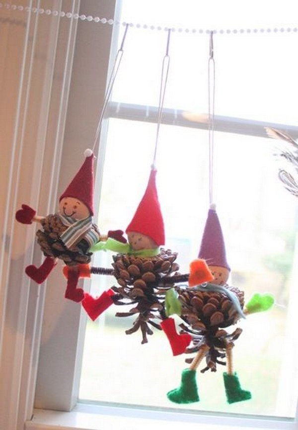 Cute elves for Christmas decorating.