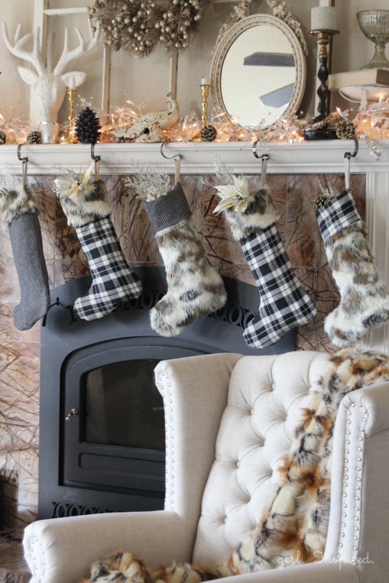 Fur And Flannel Christmas Stockings.