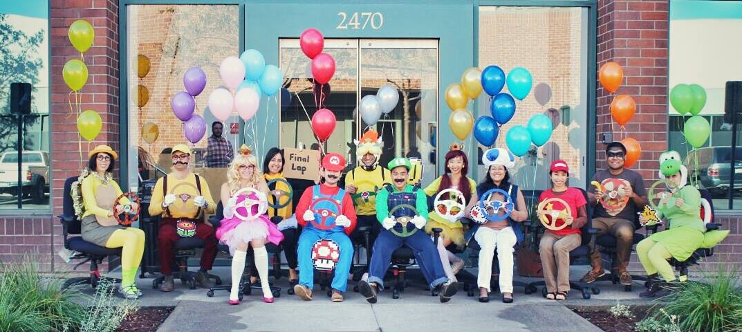 Group Halloween Costume Mario Kart.