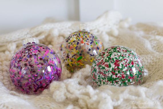 Melted Crayon Ornaments.