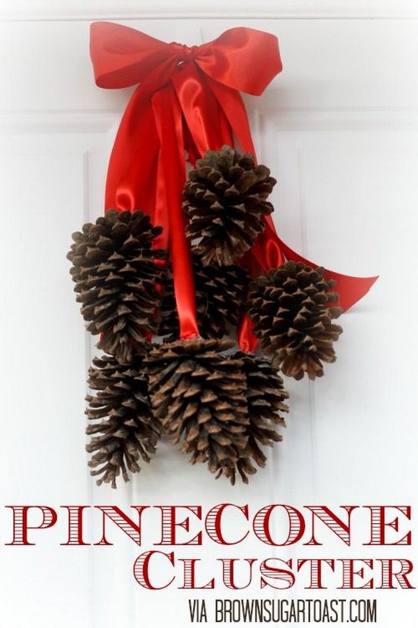 Pottery Barn Inspired Pinecone Cluster.