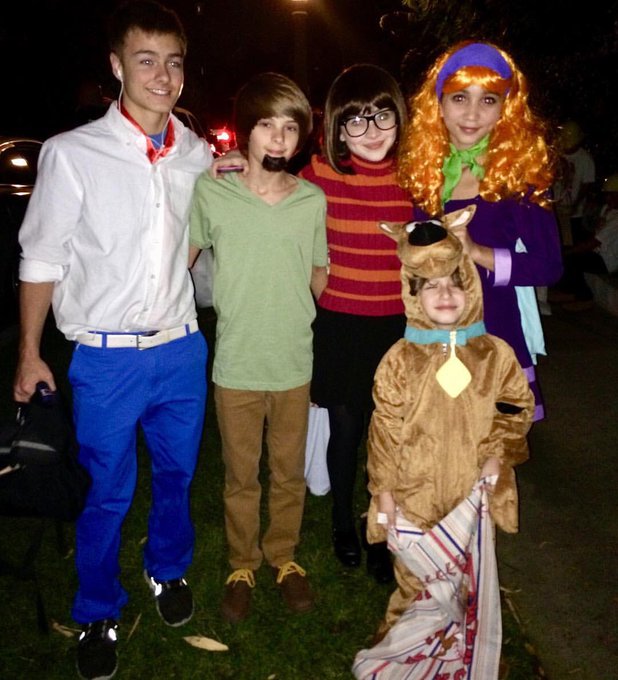 Scooby Do gang themed costumes