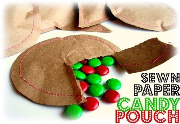 Sew up little pouches of candy and number them.