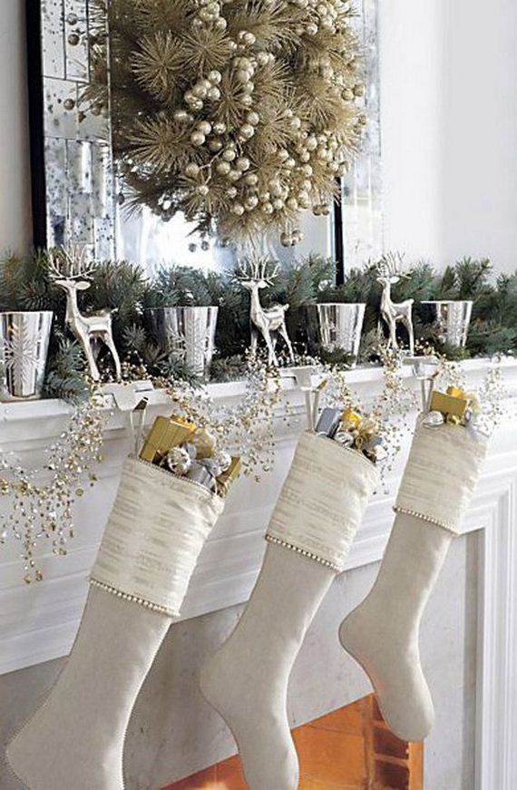 Silver and Gold Mantel.