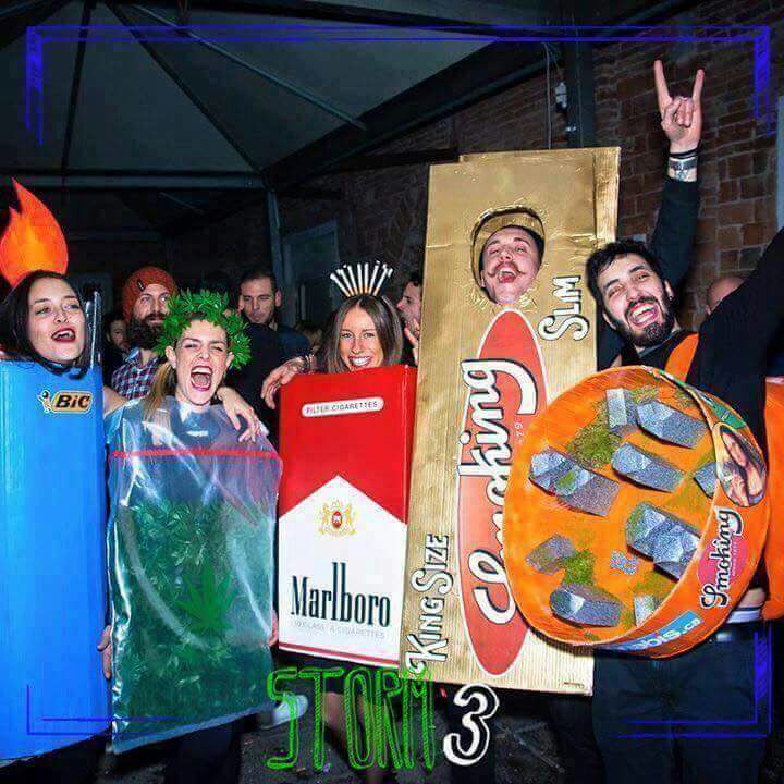 Weed induced Group Halloween costume.