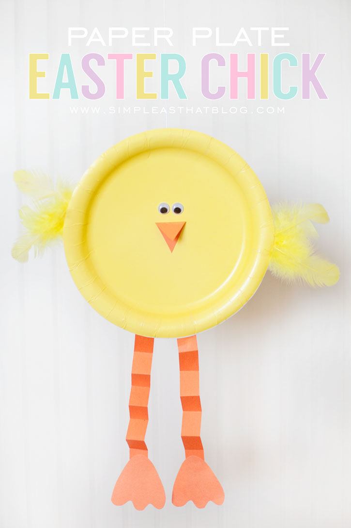 Amazing Paper Plate Easter Chick.