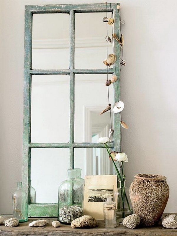 Beach Style Mirror Decoration.