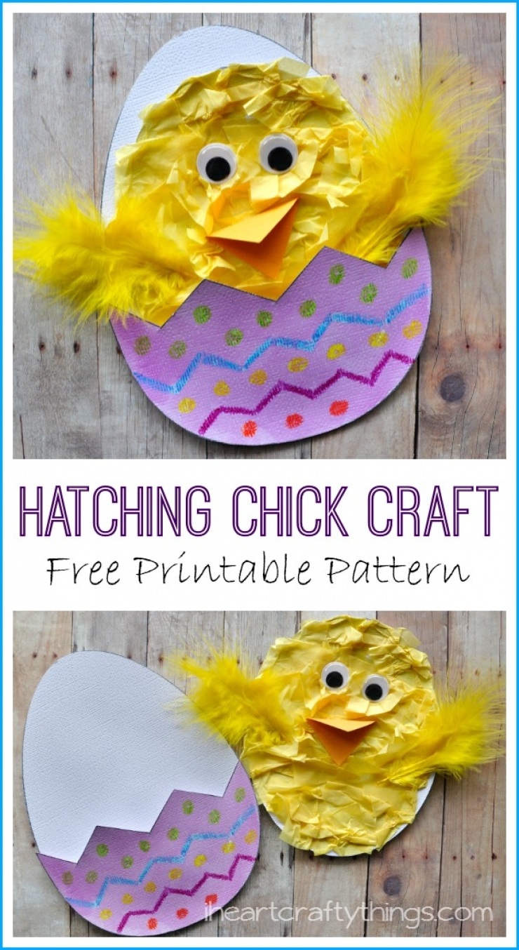 Beautiful Hatching Chick Craft.