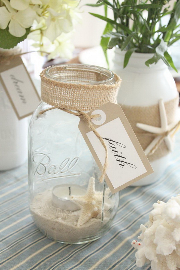 Coastal Mason Jars.