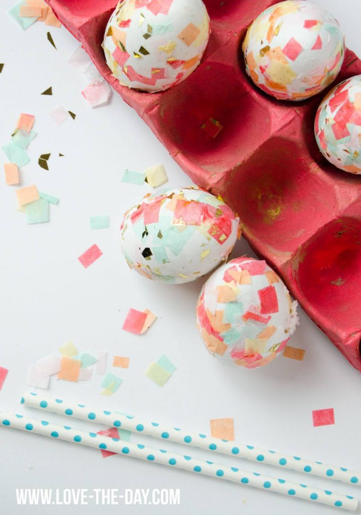 Confetti Easter Eggs via Love the Day