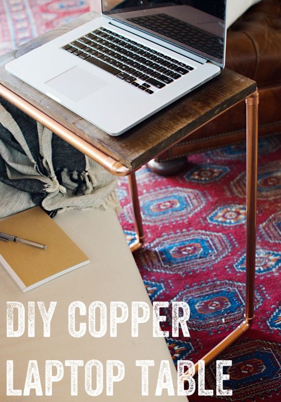 DIY Copper Laptop Table