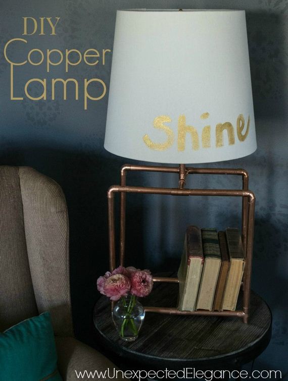 DIY Copper Table Lamp