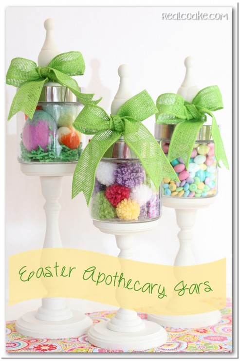 DIY Easter Apothecary Jars.