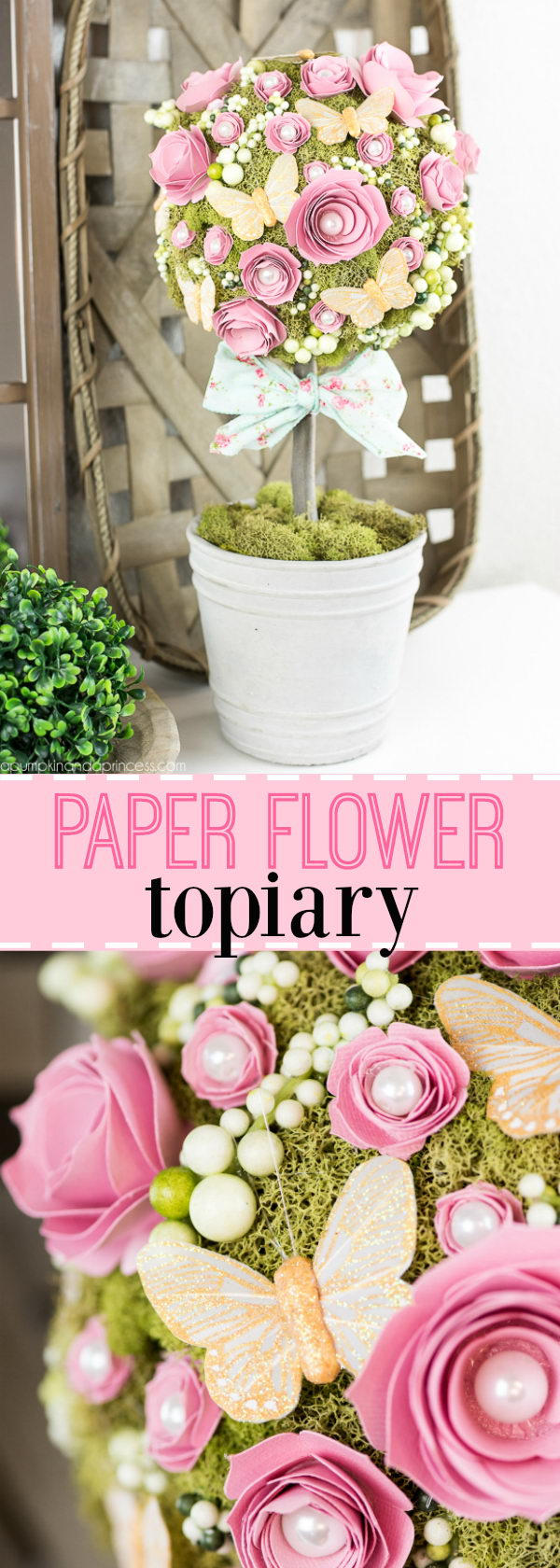 DIY Flower Topiary.