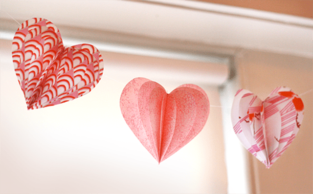 DIY fabric heart garland tutorial from How About Orange